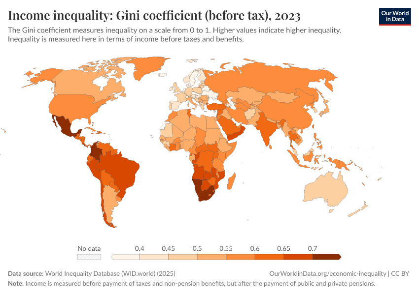 A thumbnail of the "Income inequality: Gini coefficient (before tax)" chart