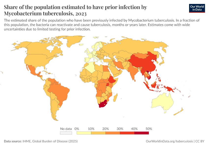 A thumbnail of the "Share of the population estimated to have prior infection by Mycobacterium tuberculosis" chart