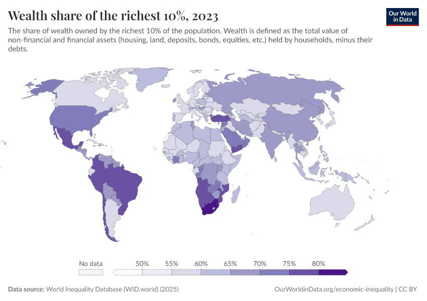 A thumbnail of the "Wealth share of the richest 10%" chart